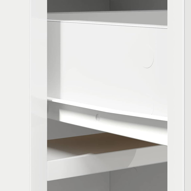 vidaXL Highboard with Drawer White 40 x 40.5 x 135 cm Engineered wood