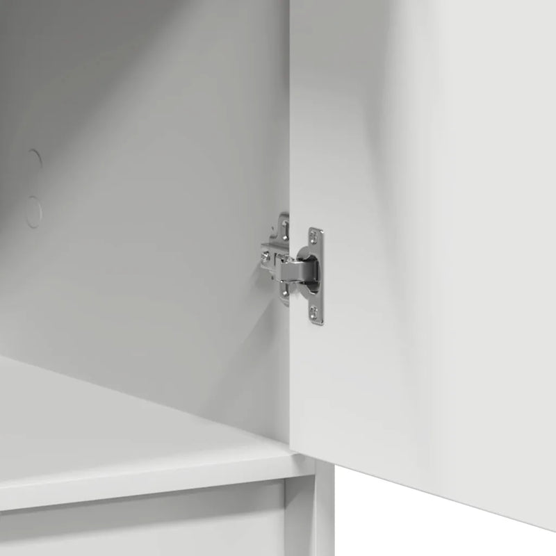Highboard with Drawer White 40 x 40,5 x 135 cm Engineered Wood