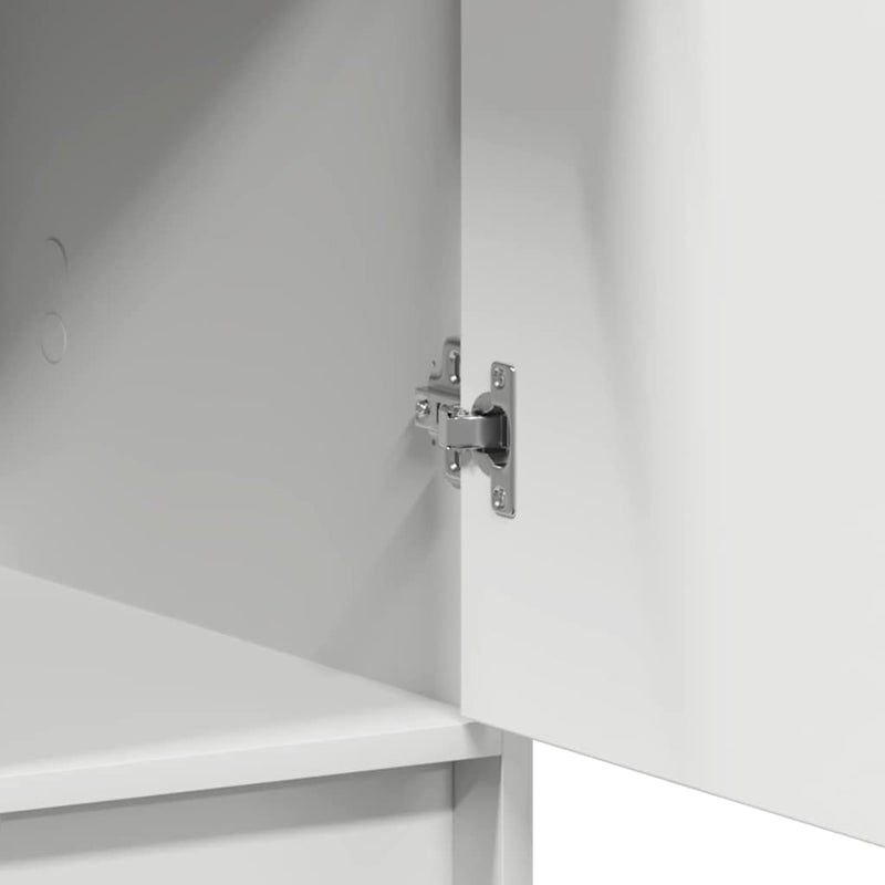vidaXL Highboard with Drawer White 40 x 40.5 x 135 cm Engineered wood