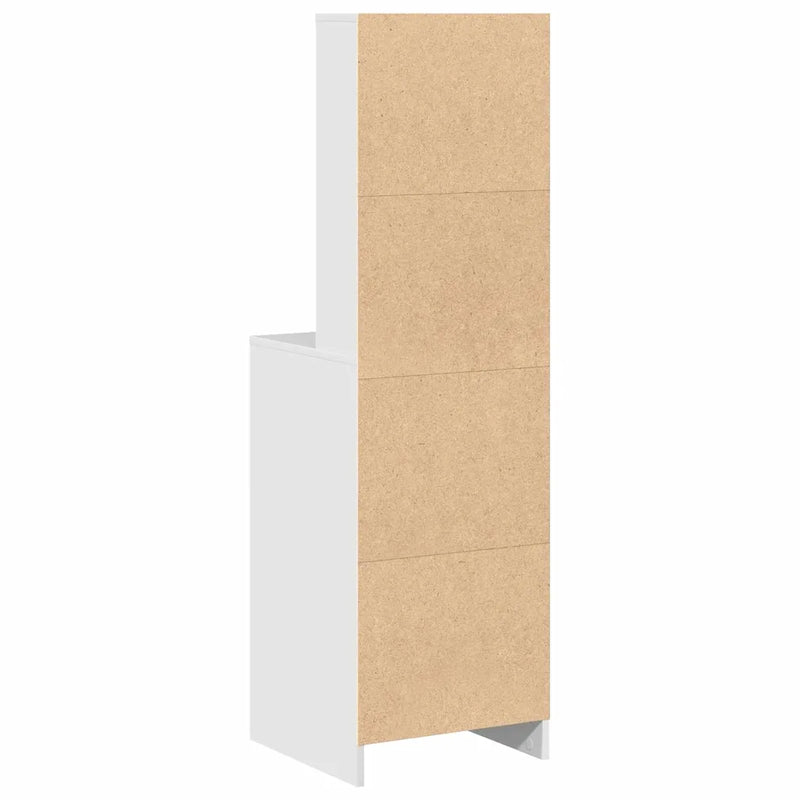 Highboard with Drawer White 40 x 40,5 x 135 cm Engineered Wood
