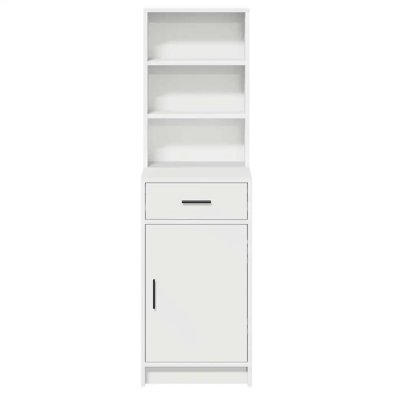 Highboard with Drawer White 40 x 40,5 x 135 cm Engineered Wood