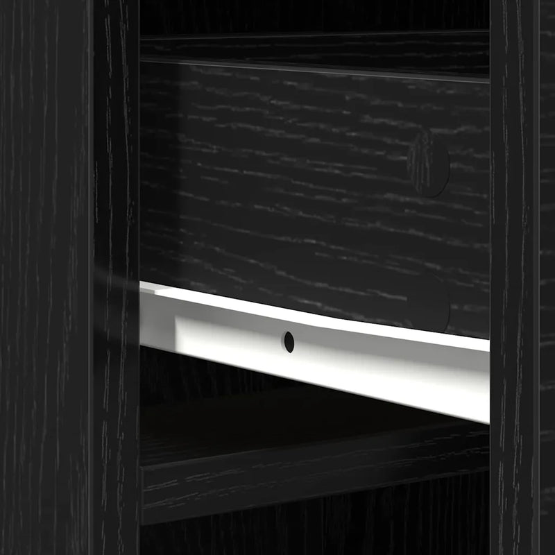 Highboard Black Oak 40 x 40,5 x 135 cm Engineered Wood