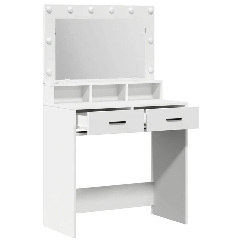 Dressing Table White 79 x 41 x 135 cm Engineered Wood