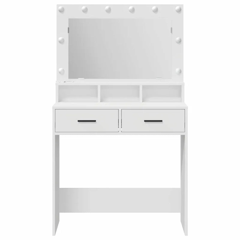 Dressing Table White 79 x 41 x 135 cm Engineered Wood