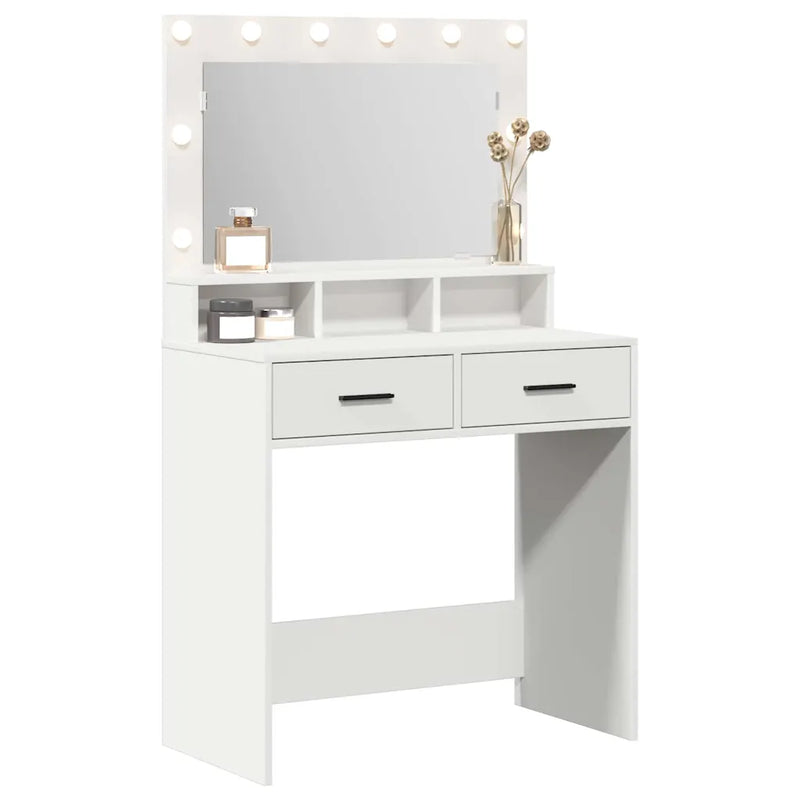 Dressing Table White 79 x 41 x 135 cm Engineered Wood