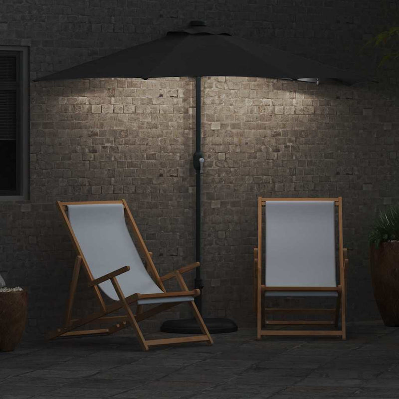 vidaXL Garden Parasol Anthracite 294 x 150 x 223 cm Fabric