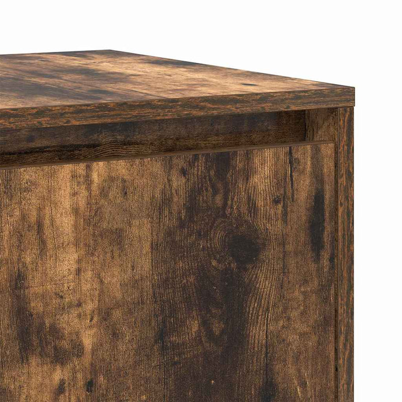 vidaXL Sideboard Smoked oak 135 x 41 x 69 cm Engineered wood