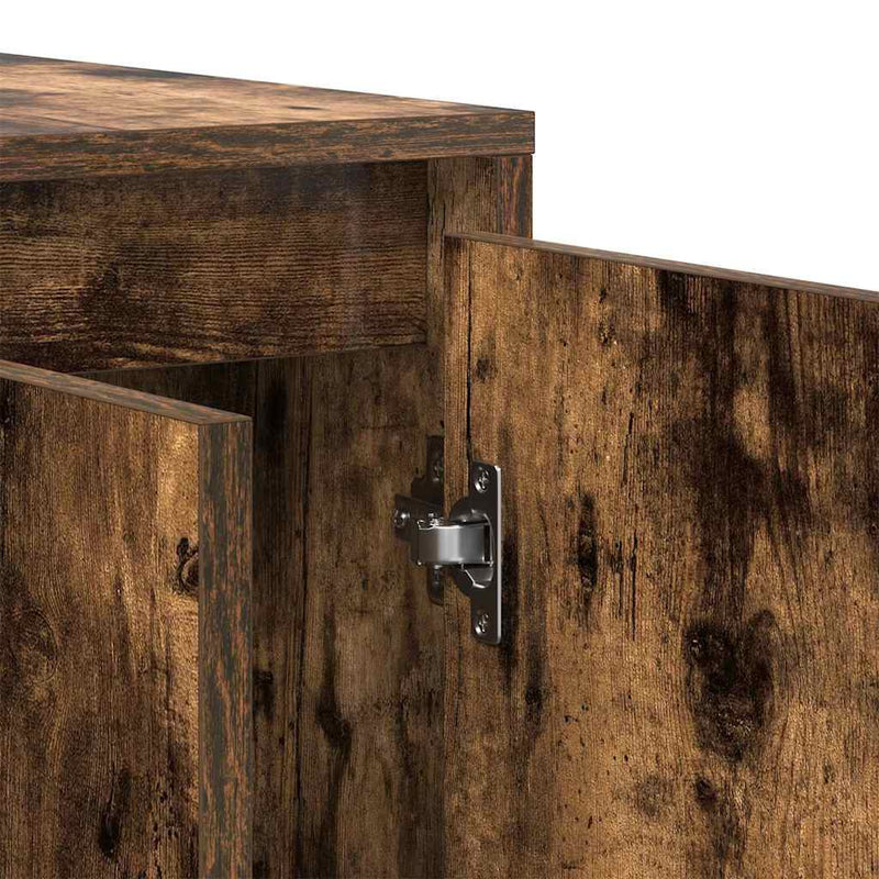 vidaXL Sideboard Smoked oak 135 x 41 x 69 cm Engineered wood