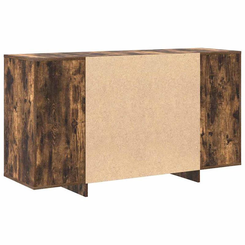 vidaXL Sideboard Smoked oak 135 x 41 x 69 cm Engineered wood