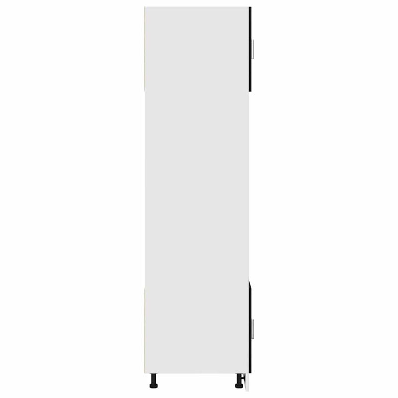 vidaXL Hanging Cabinet Black Oak 60 x 57 x 207 cm Engineered Wood