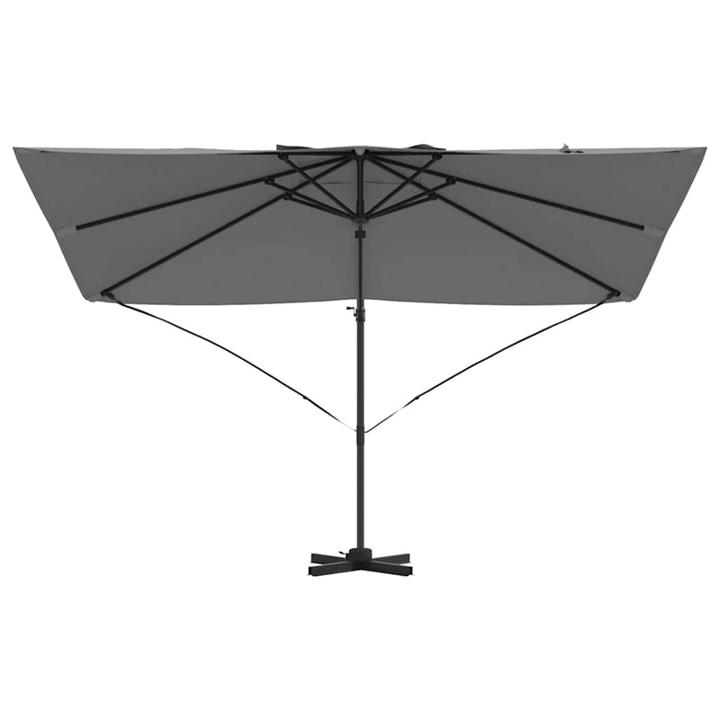 vidaXL Parasol Anthracite 351 x 250 x 260 cm Polyester and Aluminium