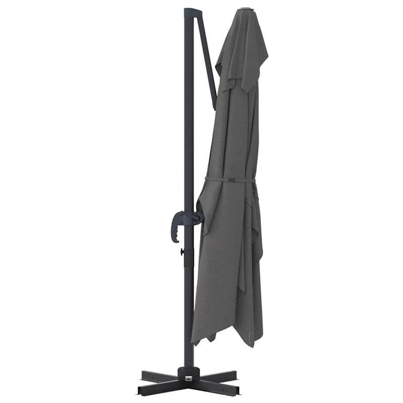 vidaXL Parasol Anthracite 351 x 250 x 260 cm Polyester and Aluminium