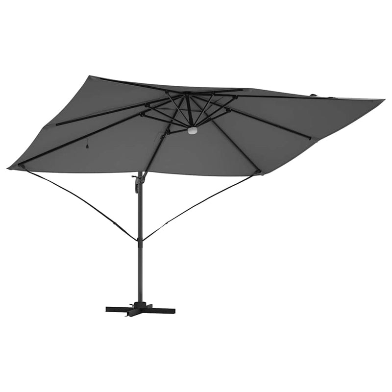 vidaXL Parasol Anthracite 351 x 250 x 253 cm Polyester and Aluminium