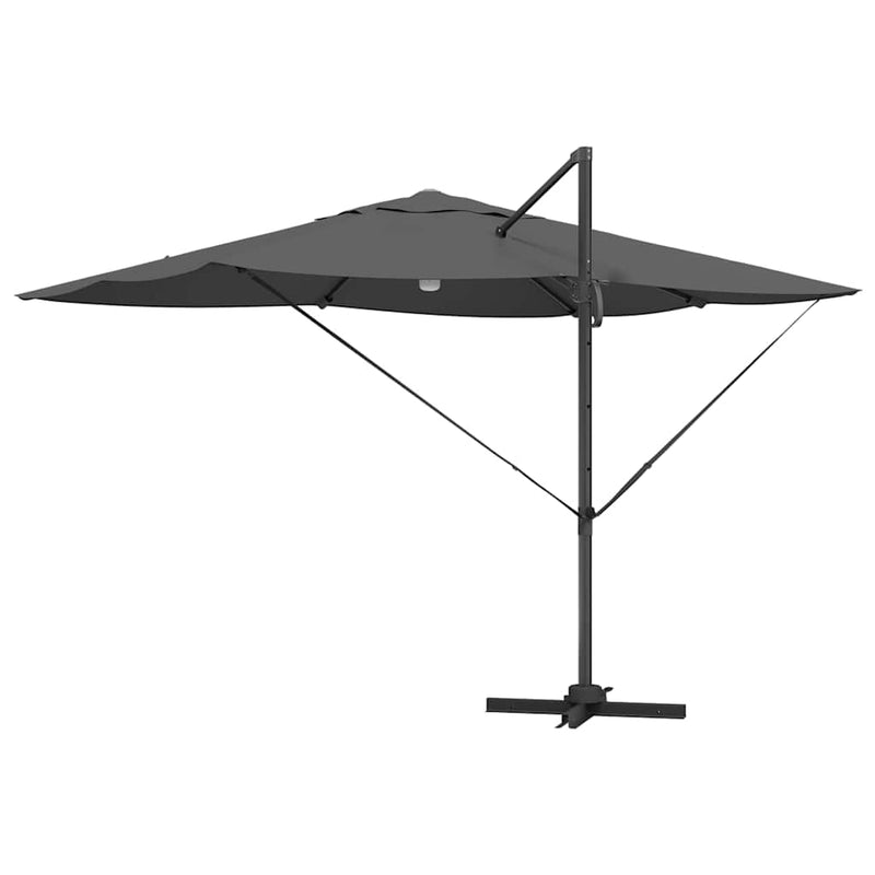 vidaXL Parasol Anthracite 351 x 250 x 253 cm Polyester and Aluminium