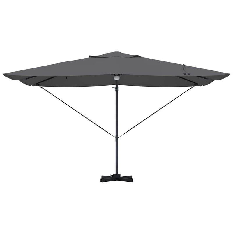 vidaXL Parasol Anthracite 351 x 250 x 253 cm Polyester and Aluminium