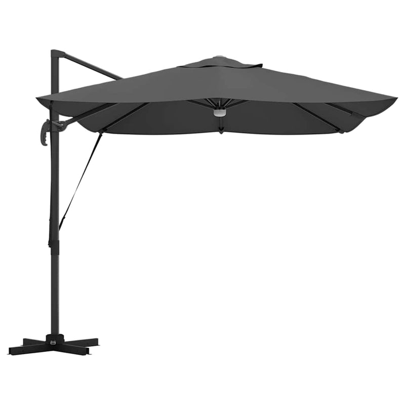 vidaXL Parasol Anthracite 351 x 250 x 253 cm Polyester and Aluminium