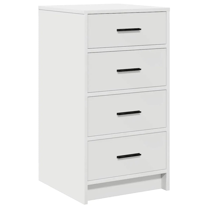 Dressing Table with Mirror Lights 3 pcs White Engineered wood