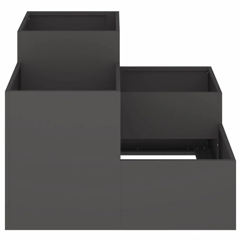 Garden Planter Black 80 x 80 x 60 cm Steel