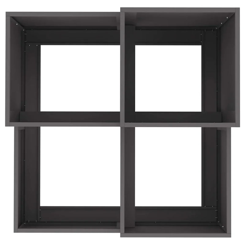 Garden Planter Black 80 x 80 x 60 cm Steel