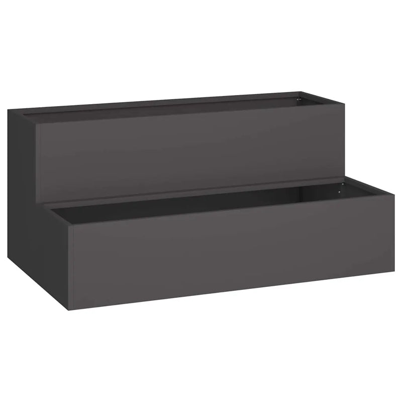 Garden Planter Black 100 x 60 x 45 cm Cold-rolled Steel