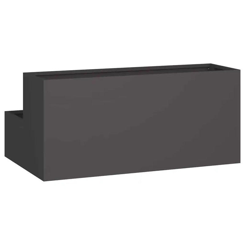 Garden Planter Black 100 x 60 x 45 cm Cold-rolled Steel
