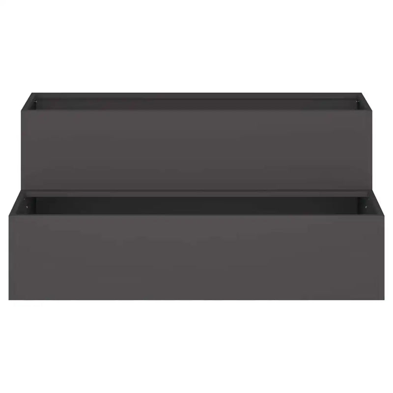 Garden Planter Black 100 x 60 x 45 cm Cold-rolled Steel