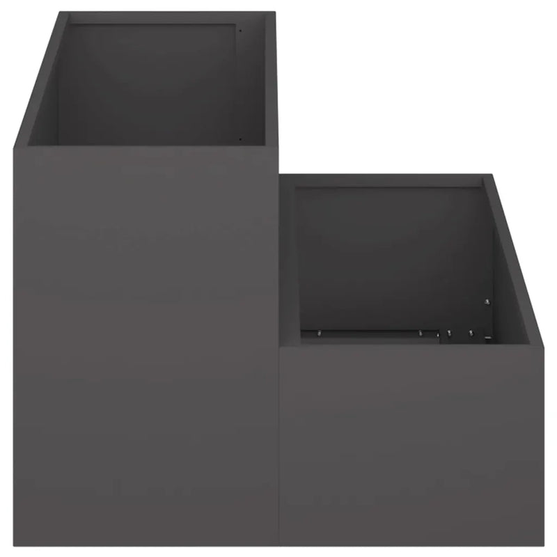 Garden Planter Black 100 x 60 x 45 cm Cold-rolled Steel