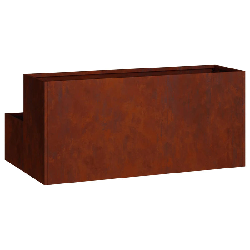 Garden Planter Rusty 100 x 60 x 45 cm Weathering Steel