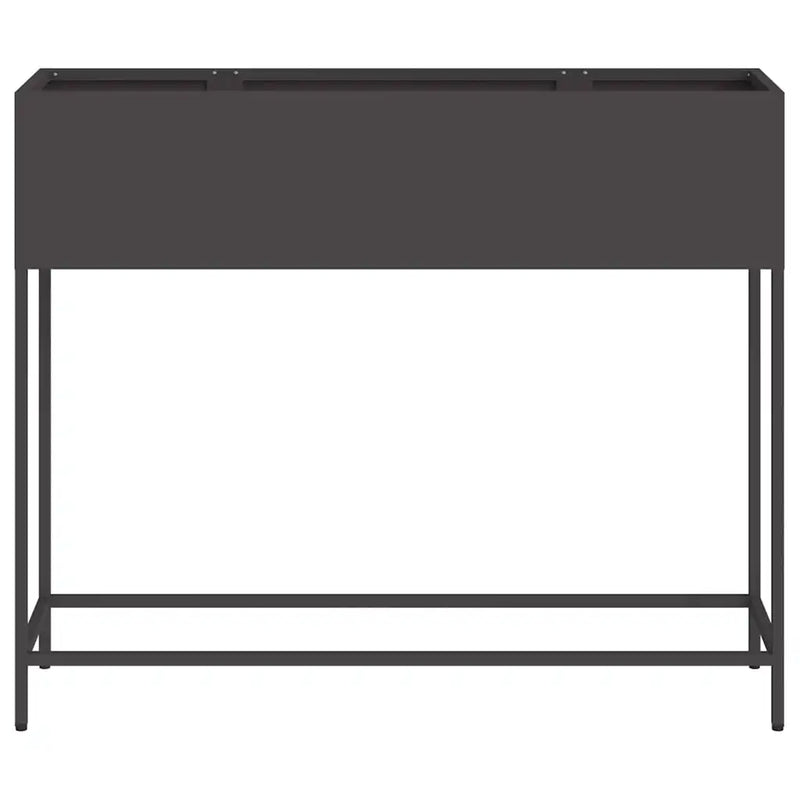 Raised Garden Planter Black 100 x 26 x 82 cm Steel