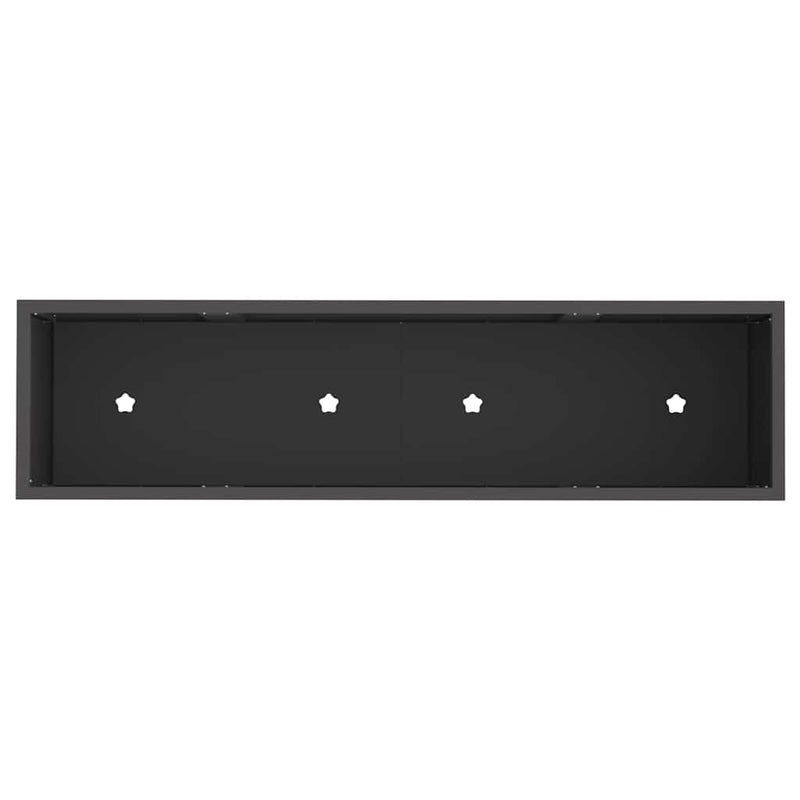 vidaXL Raised Garden Planter Black 100 x 26 x 82 cm Steel