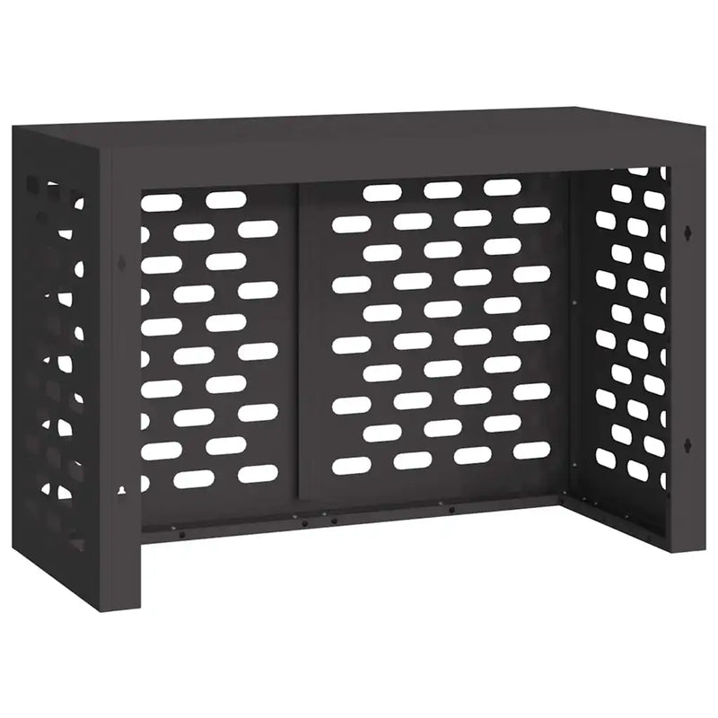 Air Conditioner Cover Black 90 x 40 x 60 cm Steel