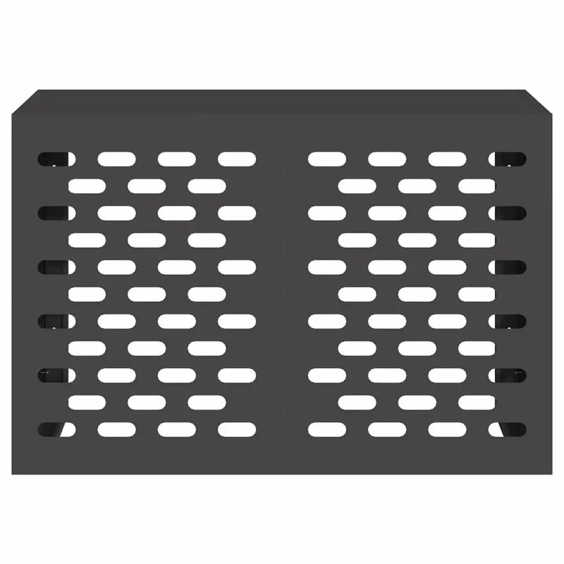 Air Conditioner Cover Black 90 x 40 x 60 cm Steel