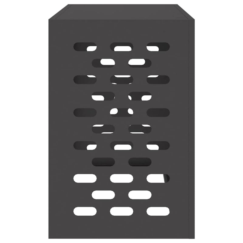 vidaXL Air Conditioner Cover Black 90 x 40 x 60 cm Steel