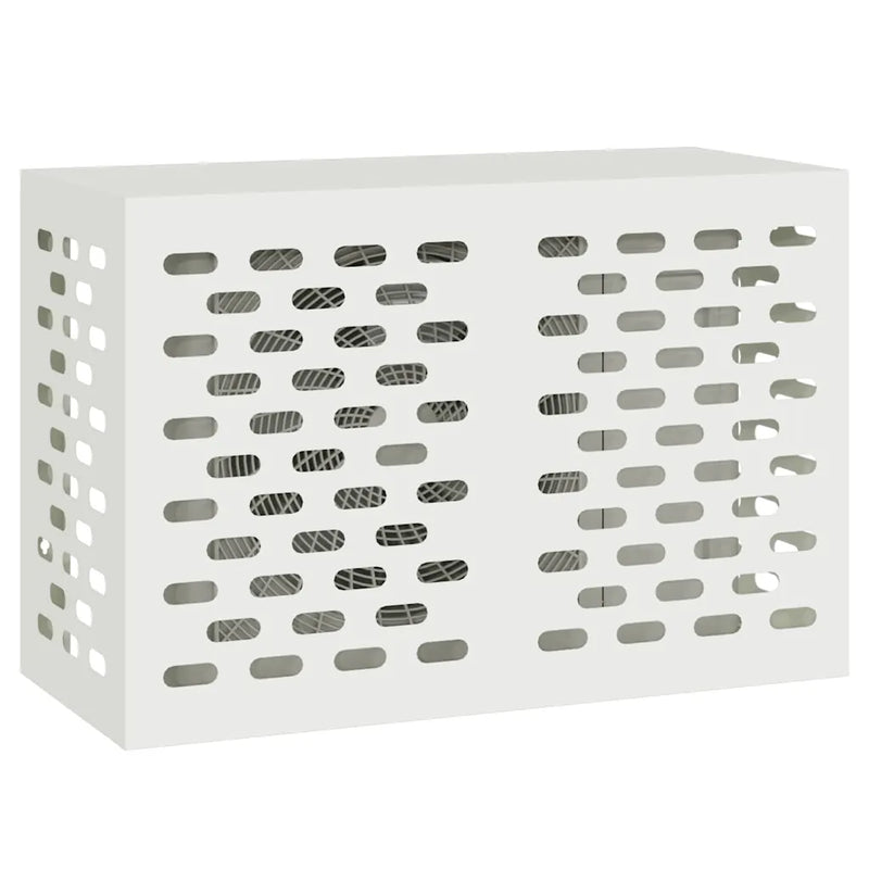 Air Conditioner Cover White 90 x 40 x 60 cm Steel