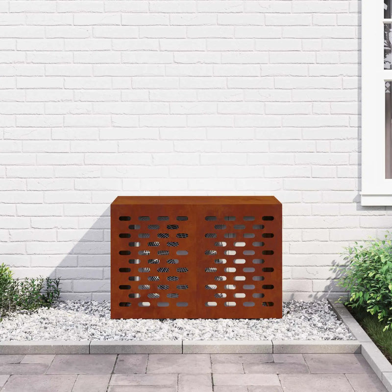 Air Conditioner Cover Rusty 90 x 40 x 60 cm Weathering Steel