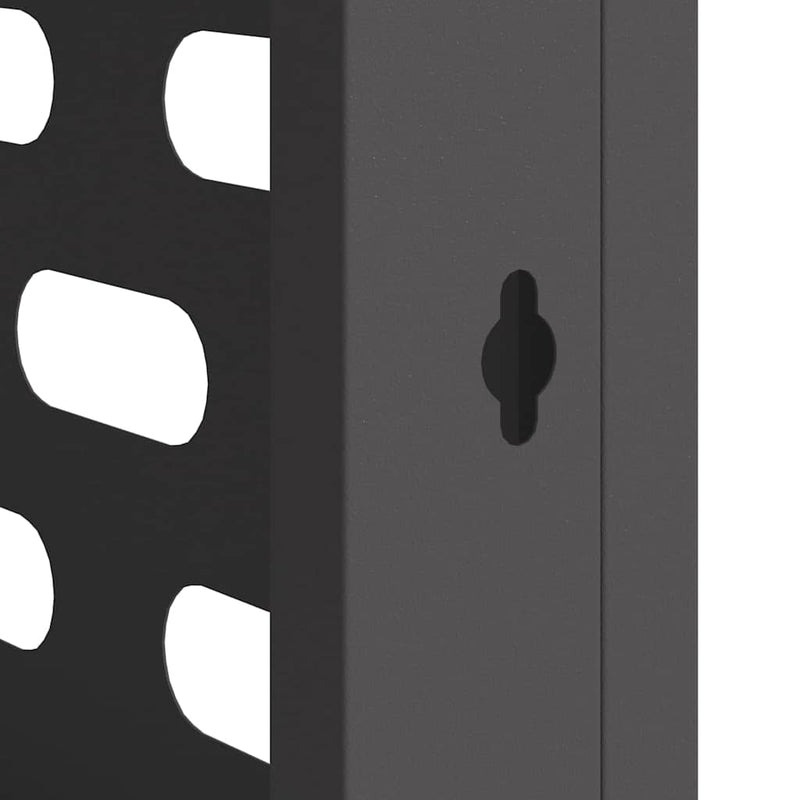 vidaXL Air Conditioner Cover Black 100 x 50 x 70 cm Steel