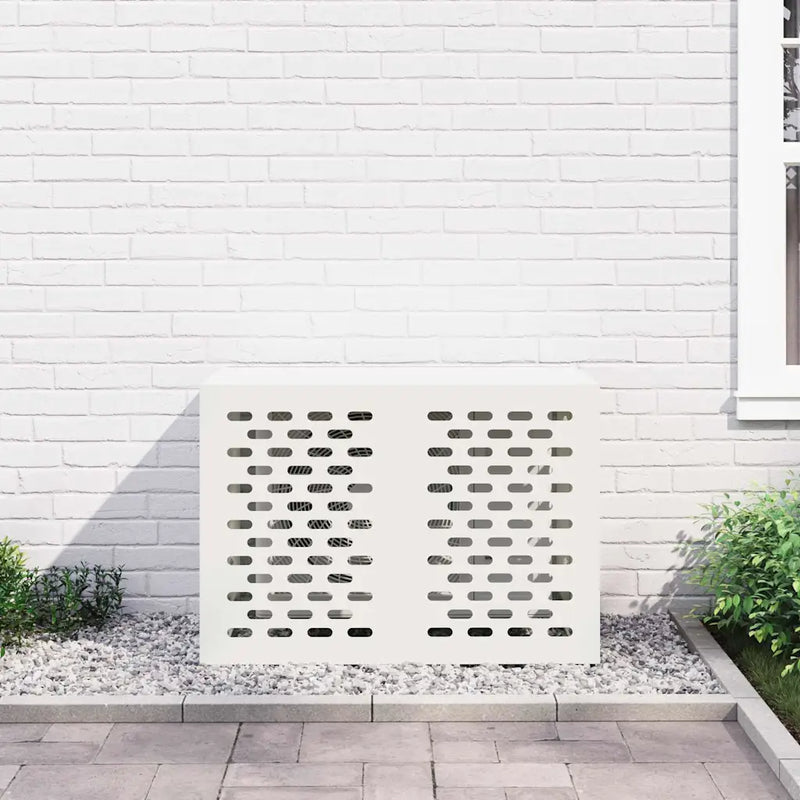 Air Conditioner Cover White 100 x 50 x 70 cm Steel