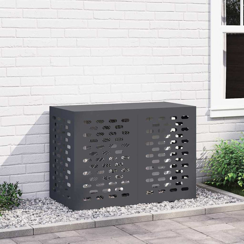 vidaXL Air Conditioner Cover Anthracite 100 x 50 x 70 cm Steel