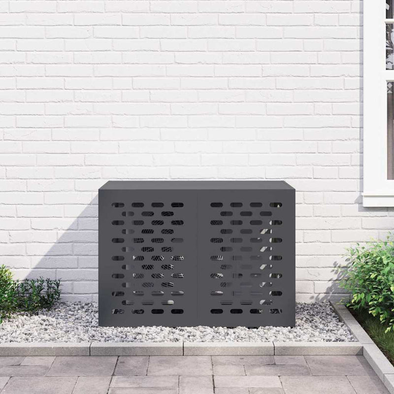 vidaXL Air Conditioner Cover Anthracite 100 x 50 x 70 cm Steel