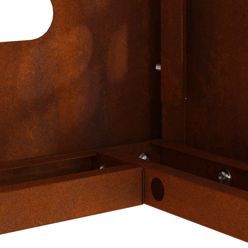 Air Conditioner Cover Rusty 100 x 50 x 70 cm Galvanised Steel