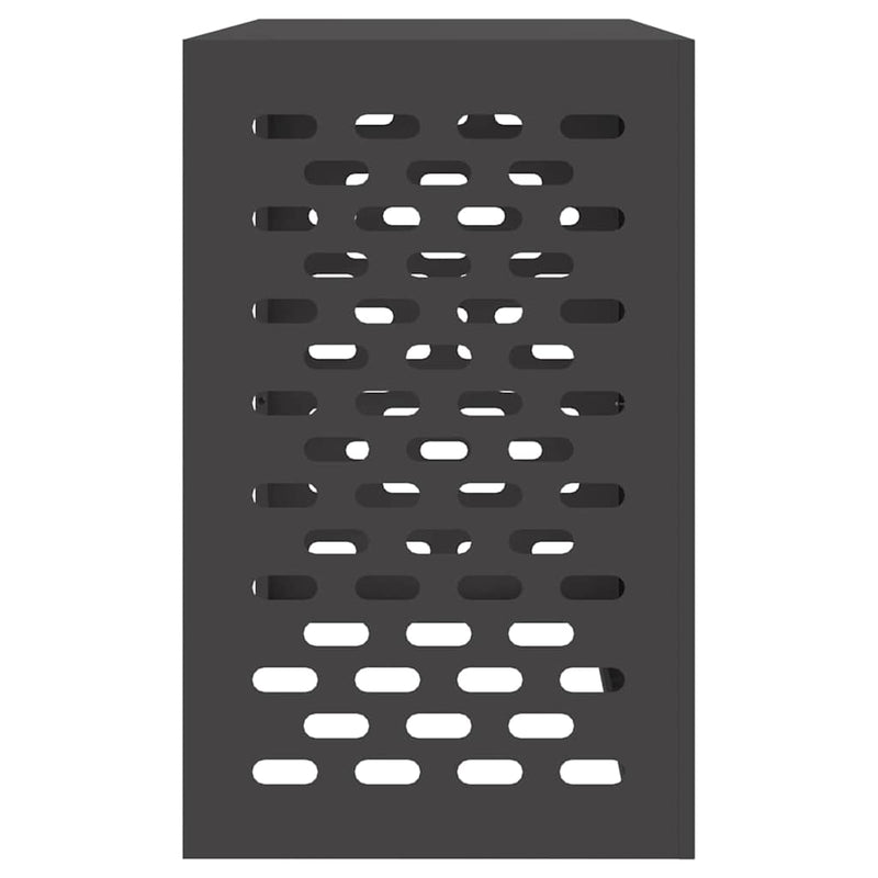 vidaXL Air Conditioner Cover Black 110 x 50 x 80 cm Steel
