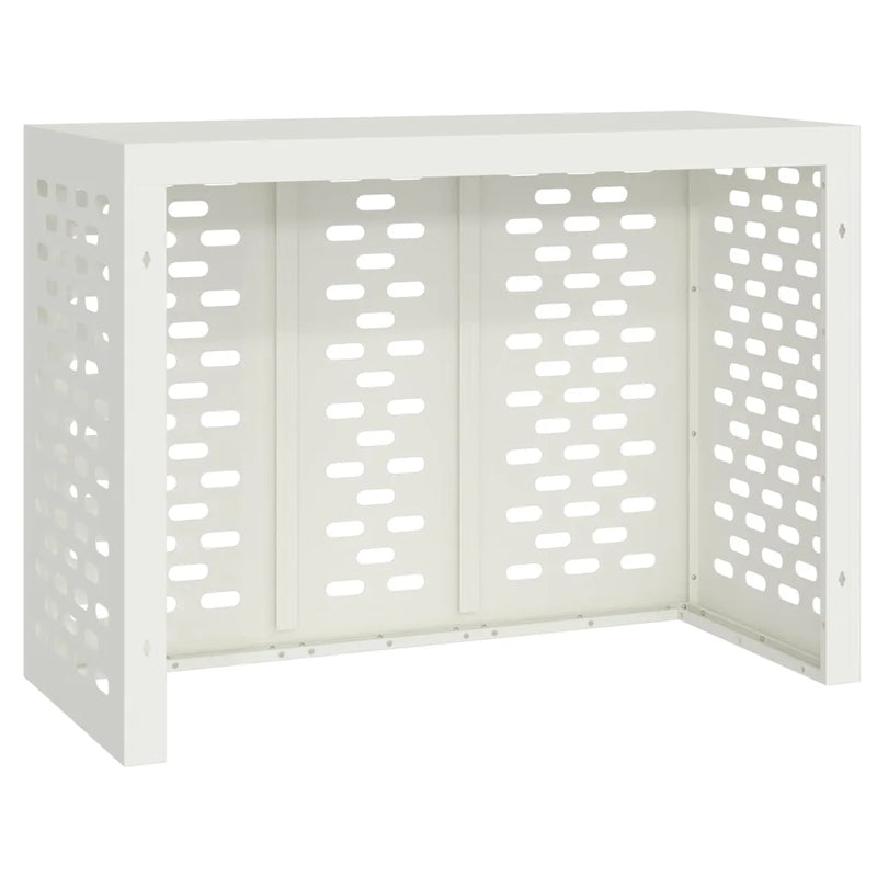 Air Conditioner Cover White 110 x 50 x 80 cm Steel