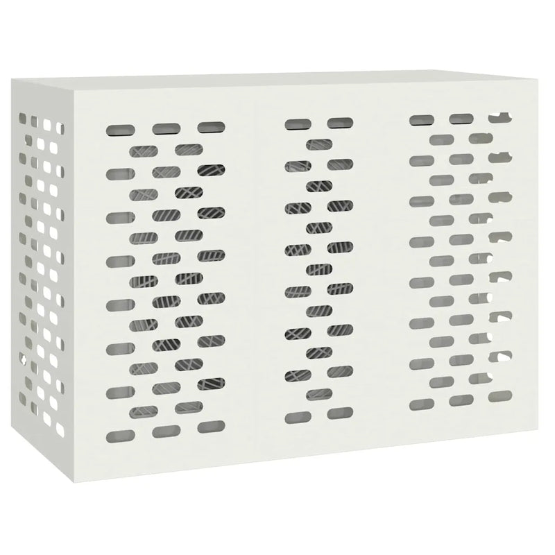 Air Conditioner Cover White 110 x 50 x 80 cm Steel