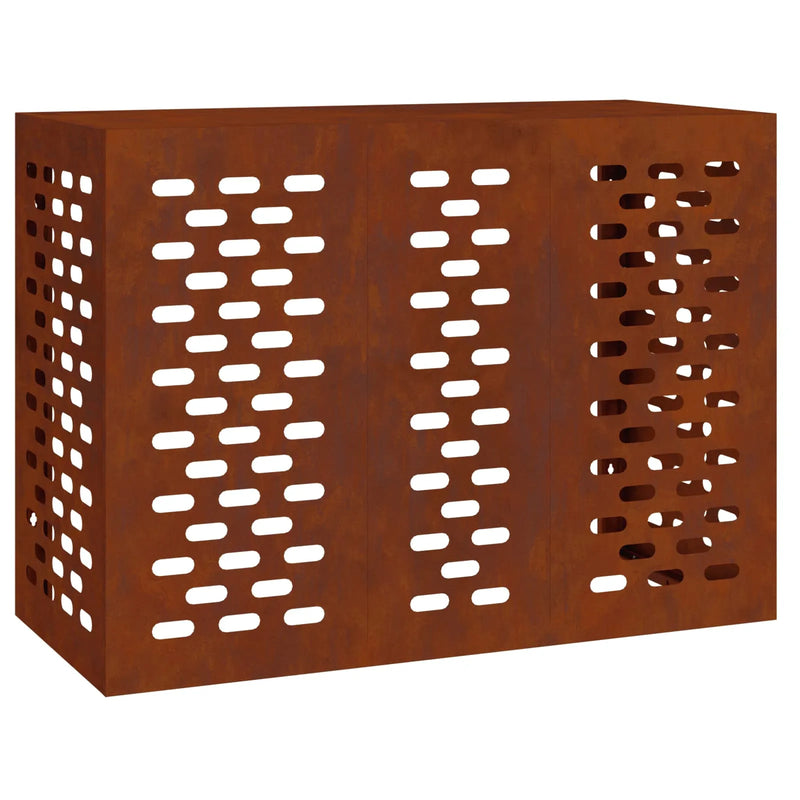 Air Conditioner Cover Rusty 110 x 50 x 80 cm Weathering Steel