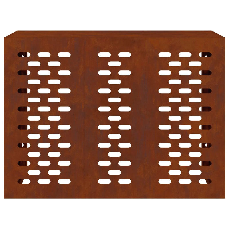 Air Conditioner Cover Rusty 110 x 50 x 80 cm Weathering Steel