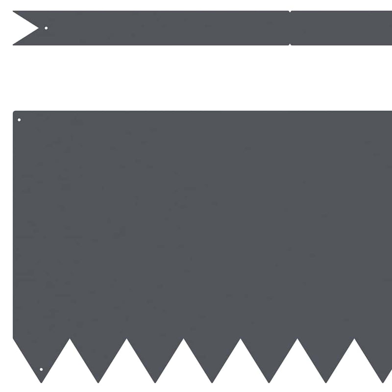 vidaXL Lawn Edging 20 pcs Anthracite 100 x 0.05 x 20 cm