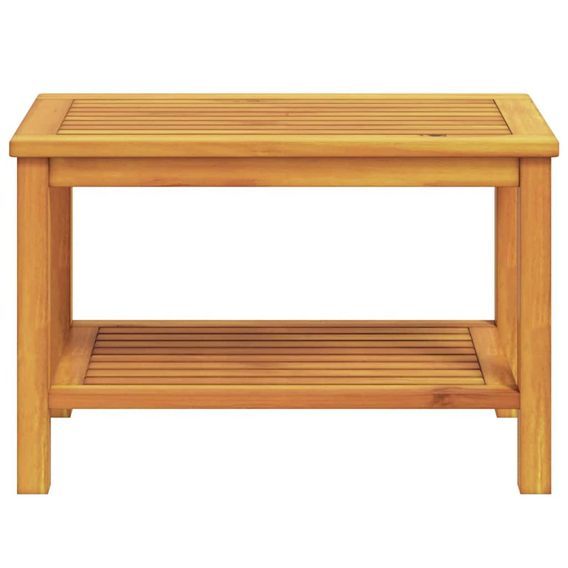 vidaXL Side Table Brown 70 x 40 x 45 cm Solid Acacia Wood