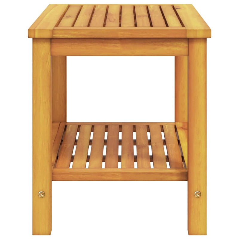 vidaXL Side Table Brown 70 x 40 x 45 cm Solid Acacia Wood