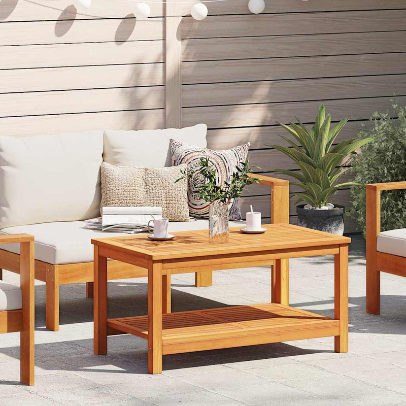 vidaXL Side Table Brown 90 x 50 x 45 cm Solid Acacia Wood