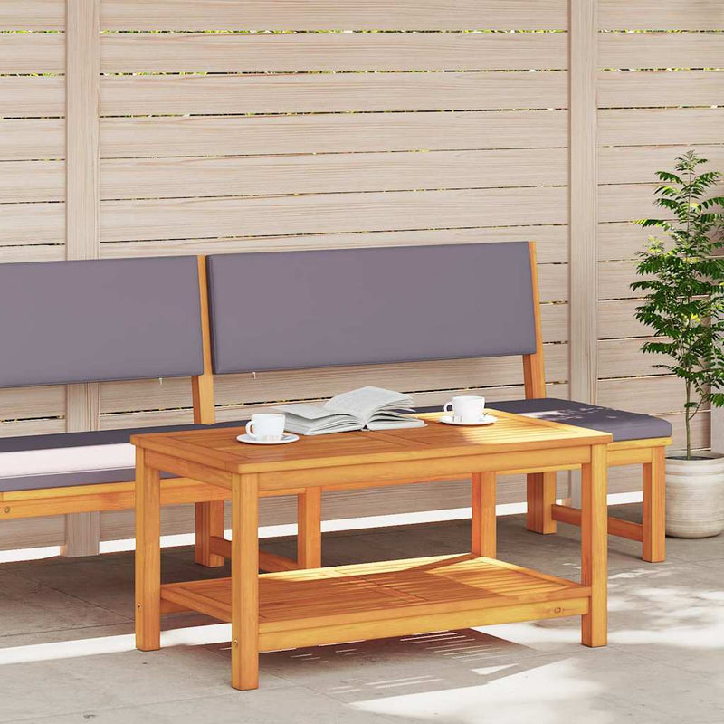 vidaXL Side Table Brown 90 x 50 x 45 cm Solid Acacia Wood